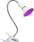 LED Grow Light AC 85-265V 8W LED Plant Bulbs 126 LEDs Clip Desk Lamp Full Spectrum with 360 Degree Flexible Gooseneck Light for Office Home Indoor Garden Greenhouse