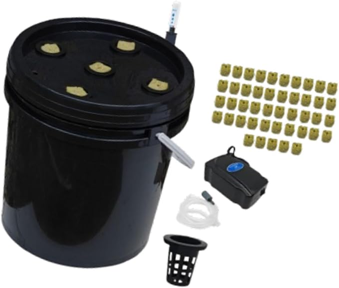 Hydroponic Growing System Kit Gardening System Grow Kit Water Leveling Device Hydroponic Buckets Kit for Lawn Balcony Home