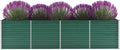 Garden Raised BedBackyard Patio Planter Boxes Raised BedsMetal Raised Garden Beds Suitable for Growing Flowers Porch and Fruits Galvanized Steel 126X31.5X31.3 Green