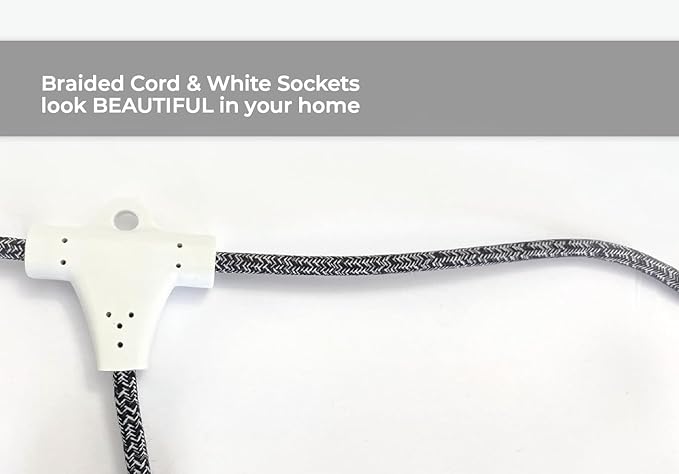 Miracle LED 4-Socket Designer Greenhouse in a Box Full Spectrum Ultra Grow Light Kit with White Shades and Timer.