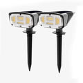 Solar Lights Outdoor GardenIP67 Waterproof 52LED Solar Spot Lights Outdoor 3Mode Solar Outdoor Lights 2 in 1 Solar Landscape Spotlights/Wall Lights Decorative for Pathway Yard Patio2 pcs
