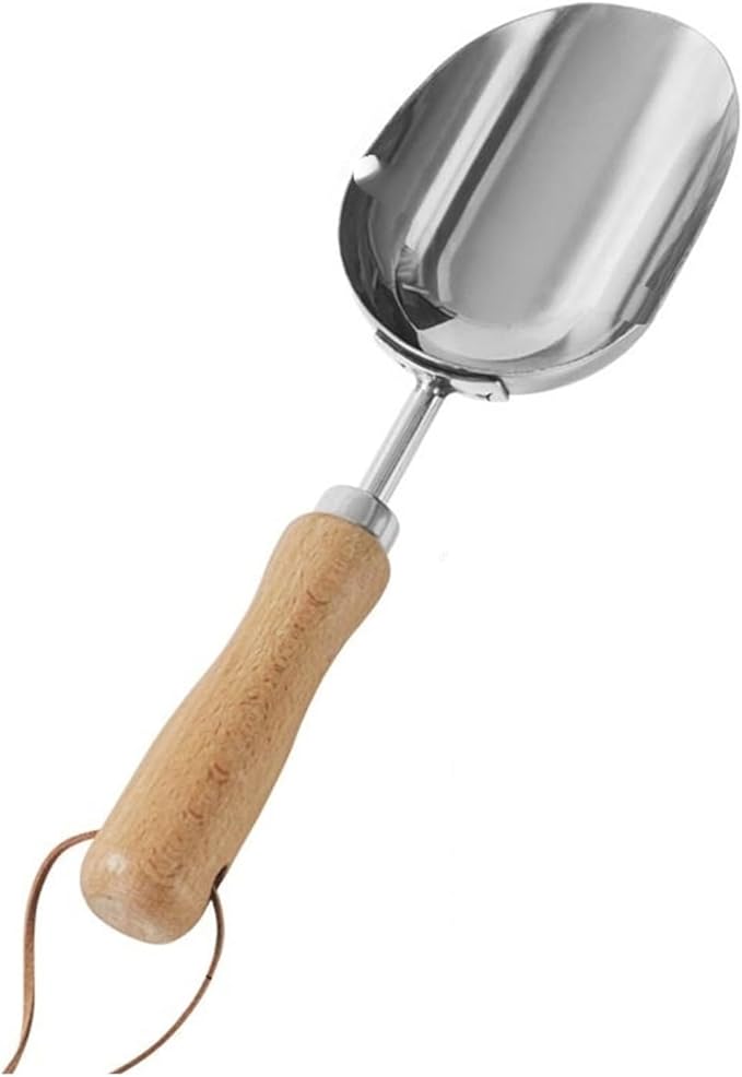 Garden Tools Set Stainless Steel Rake/Fork/Shovel Gardening Kit Indoor and Outdoor Hand Planting(Soil Shovel)