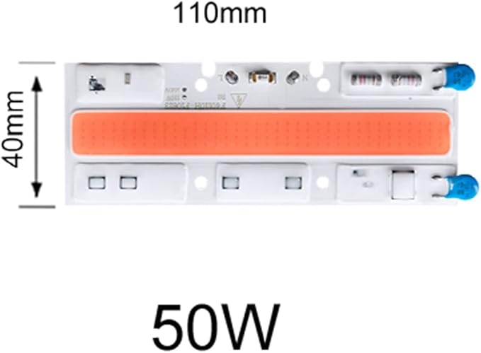 Lights 1pc LED Grow Light COB Chip Full Spectrum Phyto Lamp Diode Aquarium Plant Light Led Matrix 220V 110V 20W 30W 50W 70W Grow Light (Color : 220V Size : F40110 50W)