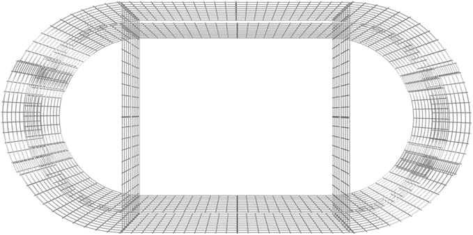 Gabion Raised Bed Galvanized Iron 78.7x39.4x39.4 Garden Raised Flower Planter Box Elevated Garden Beds Outdoor Durable Metal Planter for Patio Yard and Vegetable Gardens