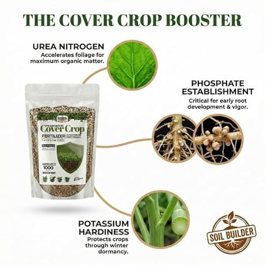Old Cobblers Farm™ Wicked Growth Cover Crops Fertilizer – Enhances Soil Quality and Supports a Healthy Soil Balance for Thriving Growth Between Plantings (5 lbs | 10 lbs | 15 lbs | 20 lbs) (5 lbs)