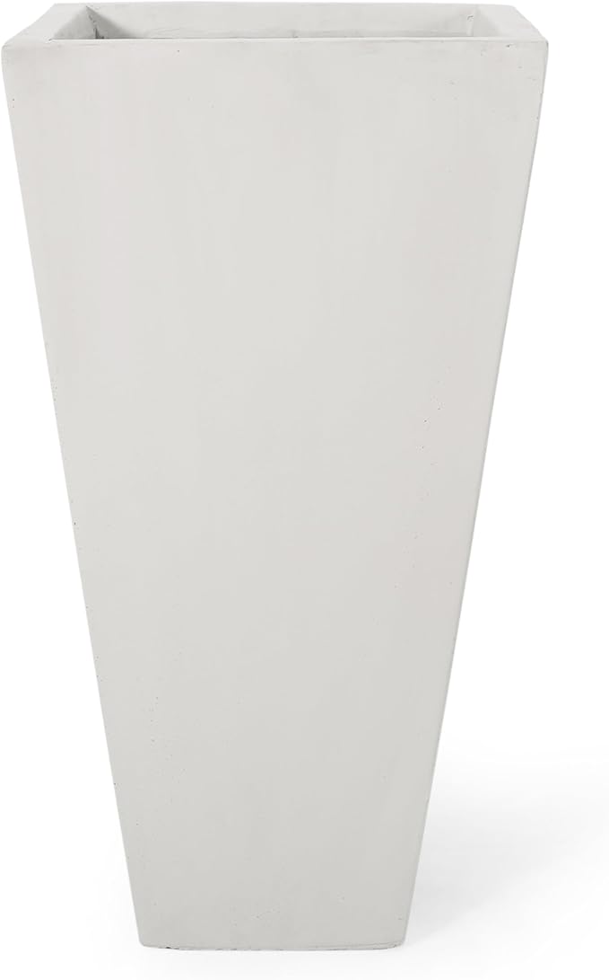 13 Outdoor Small Stone Planter White