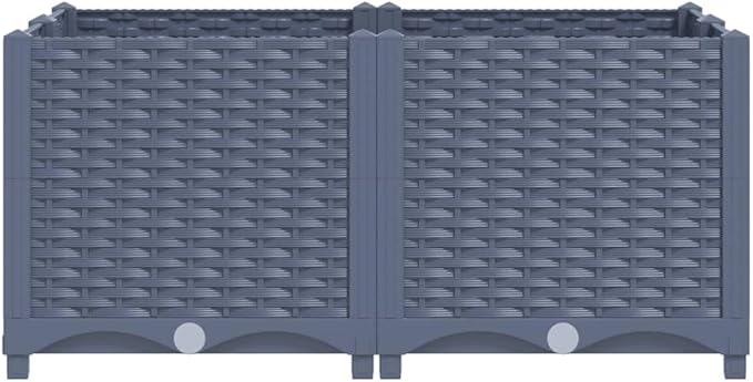 SKM Raised Bed 80x80x38 cm Polypropylene (Weight-13KG)