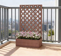 Wooden Garden BedRaised Garden Bed Planting Planter Box with Trand Drain Holes for Climbing Vine Plants