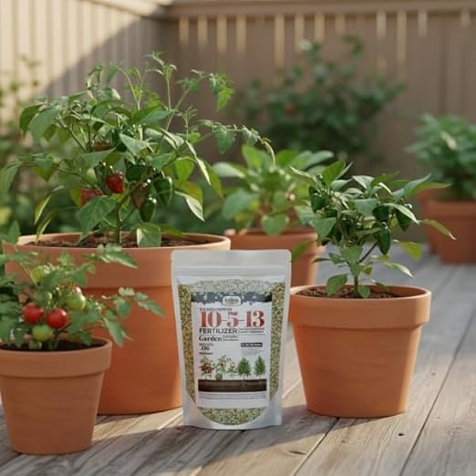 Old Cobblers Farm™ Wicked Growth 10-5-13 Fertilizer with Micronutrients - High Nitrogen-Phosphate - Strong Roots Healthy Growth and Lasting Blooms (5 lbs | 10 lbs | 15 lbs | 20 lbs) (5 lbs)