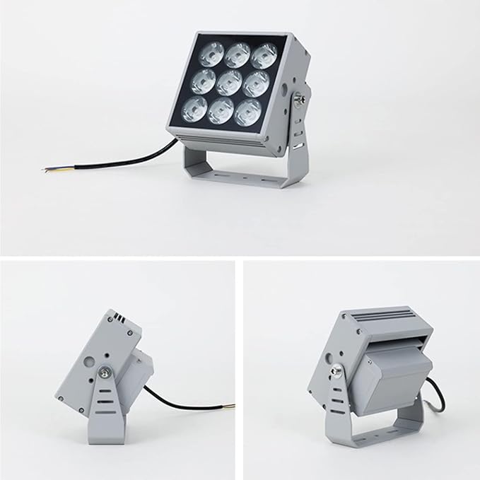 LED Garden Spotlights - Outdoor IP65 Floodlight for Buildings &amp Villas 110-230V Long Distance Ground Lights Red LED Beam Lighting for Patios &amp Porches
