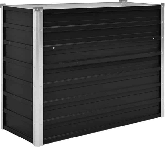 Garden Raised Bed Anthracite 139.4x15.7x30.3 Galvanised Steel