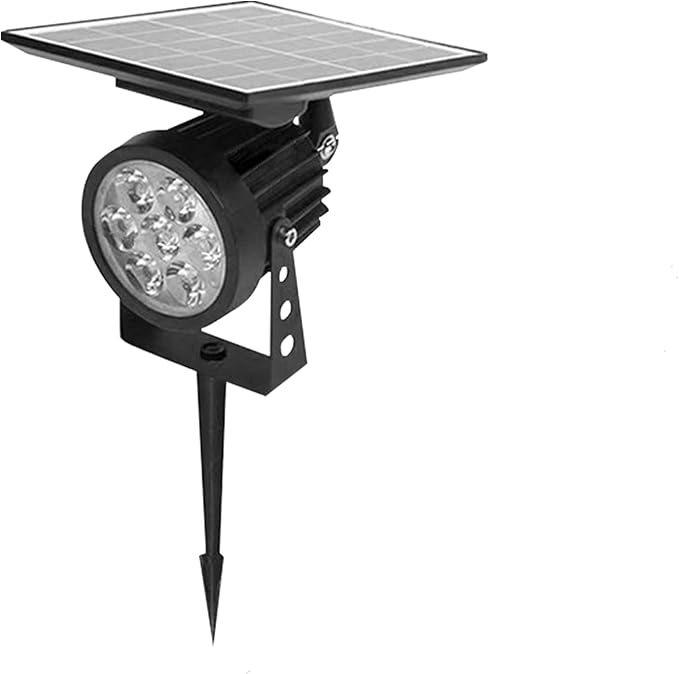 Outdoor LED Spotlight Waterproof Solar Spot Lights Bright Flag Light with Spiked Stand Landscape Automatic Mini Lawn Lamp 4.4W Graden Light Decorative Courtyard Warm White