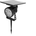 Outdoor LED Spotlight Waterproof Solar Spot Lights Bright Flag Light with Spiked Stand Landscape Automatic Mini Lawn Lamp 4.4W Graden Light Decorative Courtyard Warm White