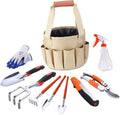 10pcs Aluminium Alloy Garden Tool Set Lightweight and Gardening Supplies for Planting Weeding and Cultivating for Garden