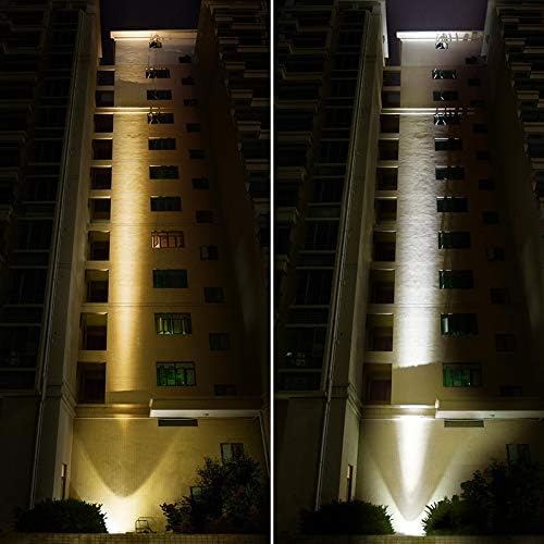 10W LED Spotlights 12V Narrow Beam Floodlight IP67 Waterproof Outdoor Wall Lamp Landscape Lighting (Cool White)