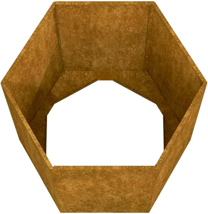 Planter RustyGardening AccessoriesModern DesignBackyard Raised BedsPatio Raised BedsHerb PlantersFreestanding Plantersfor BalconiesDecksPatiosVerandas15.7x15.7x17.7 Corten Steel