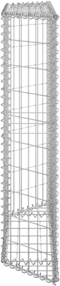 Galvanized Steel Gabion Cage for Garden Walls Welded Wire Mesh Raised Bed Landscape Retaining Fencing 39.4 in