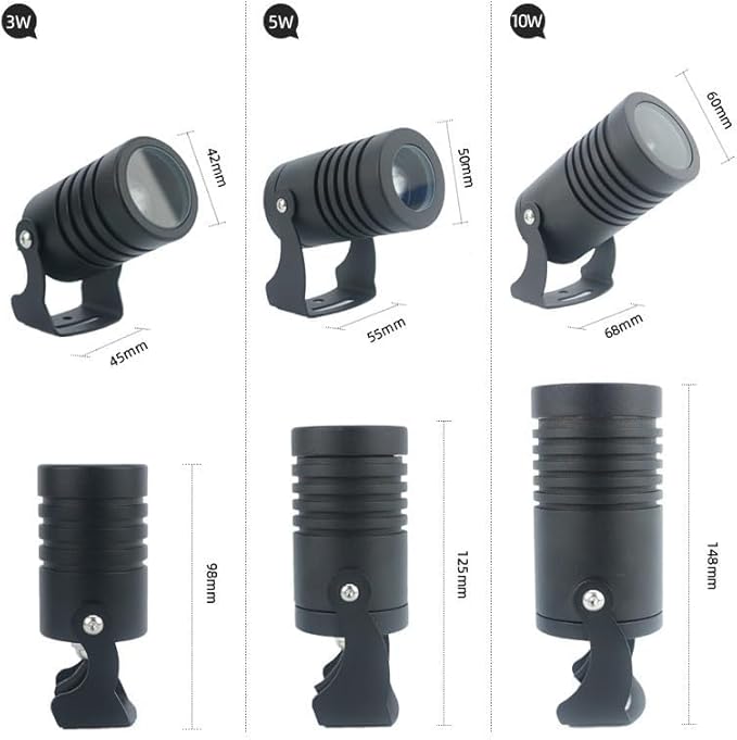 Rotation Spotlight - Led Beam Light Outdoor Building Exterior Wall Projector Lights IP67 Narrow Beam Spot Lights DC24V/AC85-265V Outdoor Landscape Lights Floor Lamp(Blue10W(DC24V))