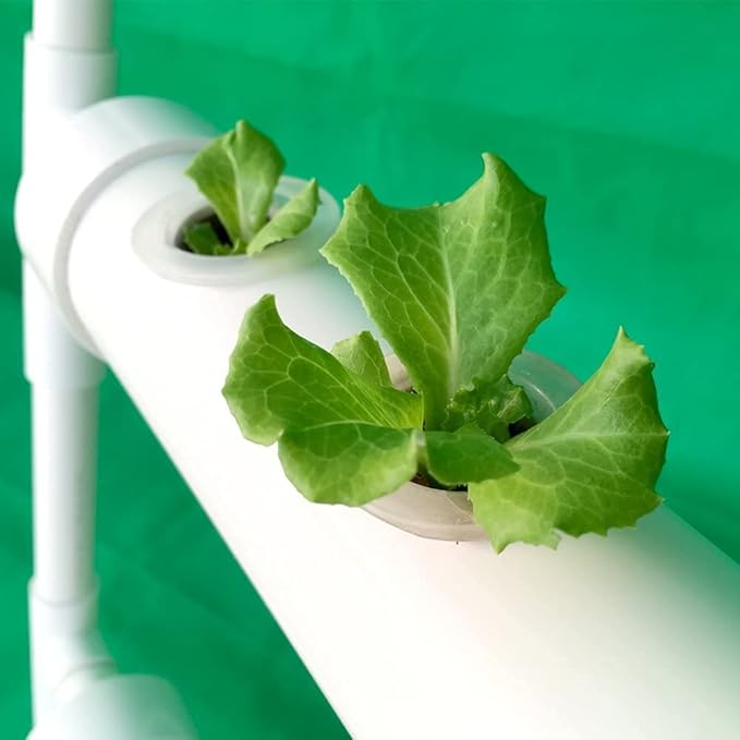 Hydroponic System Hydroponic Growth Kit PVC Hydroponic Test and Hydroponic Garden Plant System Vegetables Fruits Flowers 36 Plant SitesA