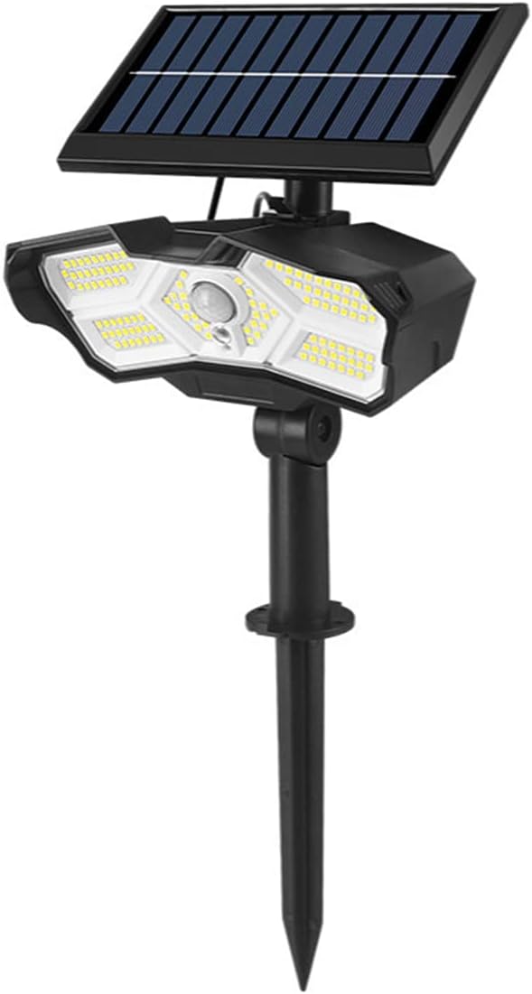 Solar Spot Lights Outdoor126Leds Solar Landscape Spotlights AdjustableIP65 Waterproof Solar Powered Garden Lights 2 in 1 for Yard Wall Driveway Porch Walkway Pool Patio126SMD4 pcs (1266 pcs)