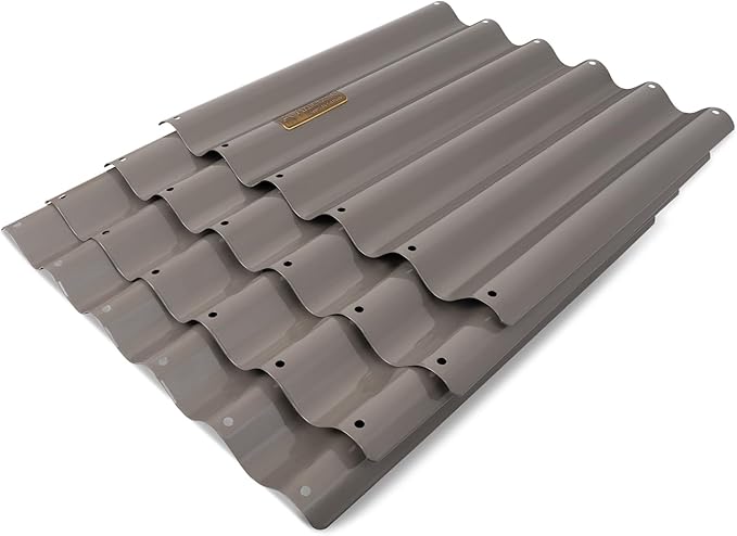 ANLEOLIFE 4-Pack 1.5ft Tall Raised Garden Bed Straight Panels DIY Modular Galvanized Steel Panels for Metal Garden Bed Repair &amp Replacement Quartz Grey