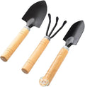 Garden ShovelGarden Trowel 3pcs Mini Portable Gardening Tool Metal Head Shovel Rake Spade Plant Garden Tool Set Garden (Color : 2)
