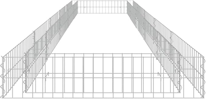SKM Gabion Raised Bed Galvanised Steel 500x100x20 cm (Weight-15KG)