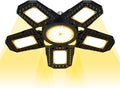 400W Foldable Plant Lights E26/E27 Natural Sunlight Indoor Low-Energy Planting Bulb 100-277V Greenhouse Hydroponic Seedling Growth Lighting 110V 5 Adjustable Panel Seed Culture Lamps UV/IR Vegetable