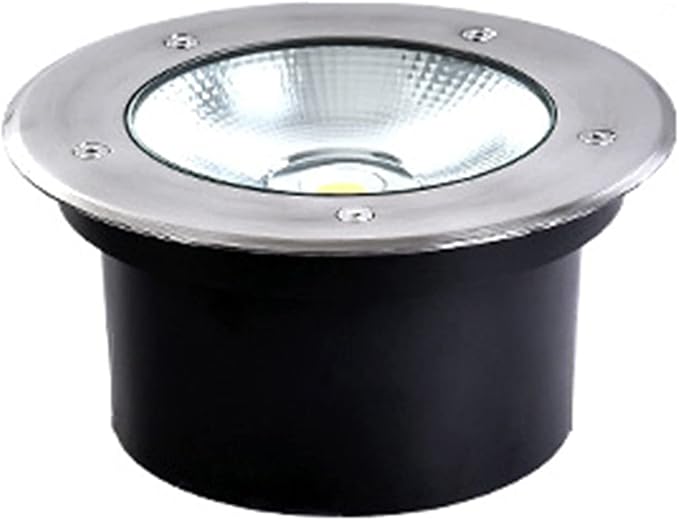 Outdoor Buried Lights Round Landscape Lamp IP65 Waterproof Spotlight for Driveway Deck Porch Pathway Patio In-Ground Light