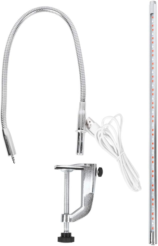 Tyenaza Grow Light Folding USB Powered Plant Growing Light Lamps with Clamp for Indoor Garden Greenhouse