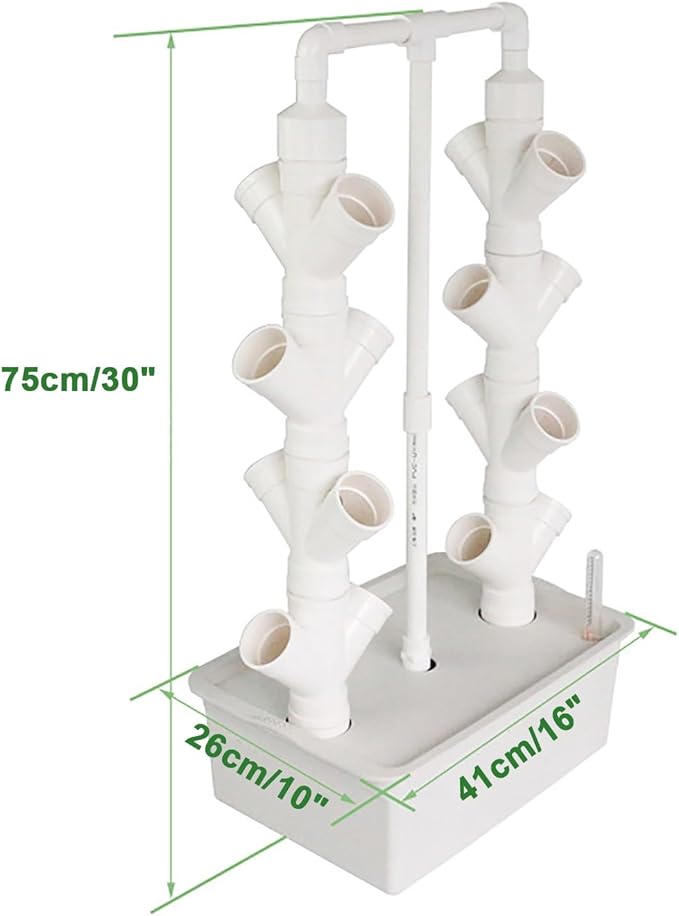 Hydroponics Tower GardenHydroponic Growing Systemfor Indoor Herbs Fruits and Vegetables - Aeroponic Tower(Large)