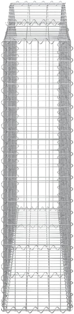 5-Pack Galvanized Iron Gabion Basket 78.7x78.7x55.1 Raised Planter &amp Retaining Wall Silver Outdoor Garden Bed for Patio Yard and Landscape Projects