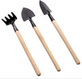 Garden ShovelGarden Trowel 3pcs Mini Portable Gardening Tool Metal Head Shovel Rake Spade Plant Garden Tool Set Garden (Color : 1)