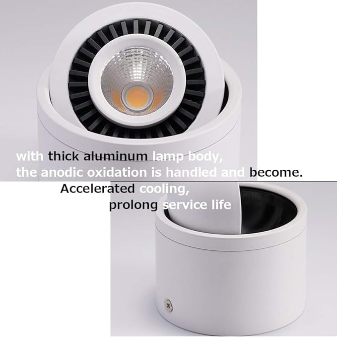 Accent Uplight 7W 630 lumens LED Spotlight Light with Smart Plug Timer Switch Round Bucket Adjustment Foot Pedal Switch Cord Flexibly Rotatable Extra Light Decorative for Plants Landscape