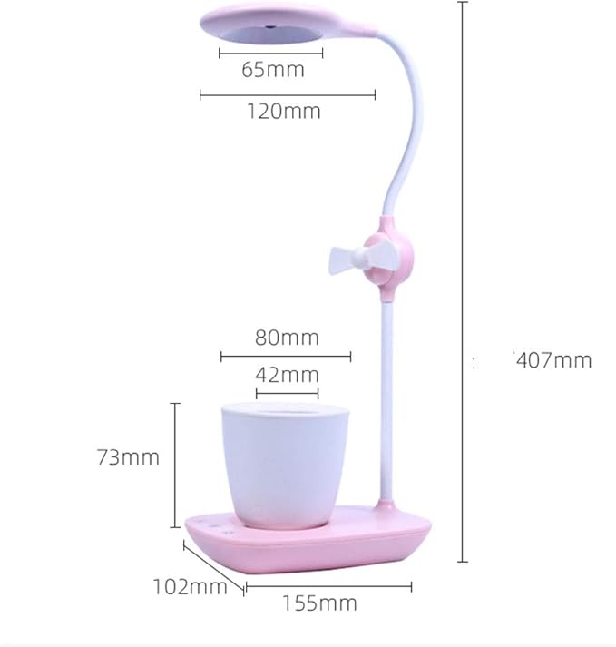 Lampada per piante 5w Lampada da coltivazione Lampada da coltivazione a doppia Testa a spettro completo con collo d'oca regolabile a 360 gradi per piante da interno (Colore : Bianco)