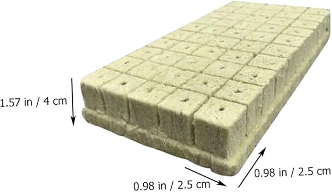 POPETPOP 100pcs Planting Cubes Sprout Grow Cubes Soilless Cultivation Blocks Hydroponics Nutrients Nursery Soil Blocks for Indoor Plants