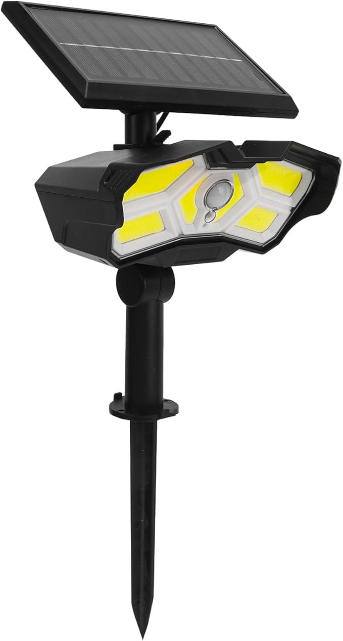 ZJchao Outdoor Solar Lights Outdoor Landscape 2400mah with 2 Brightness Modes for Home Park (ASTEY-KXK-600-128COB)