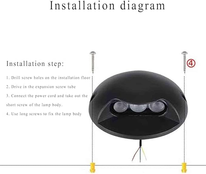 Underground Light LED - IP65 Outdoor Waterproof Spotlight 1 Sides Glow Deck Lights 24V LED Garden Buried Lamp for Patio Pathway Lawn Steps Landscape Lights(Green Light3W-24V)