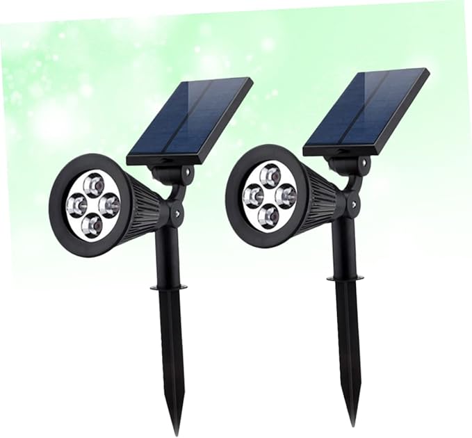 DOITOOL 2pcs RGB Lights Led Ground Plug Spotlights Outdoor Patio Lights No Wiring Required