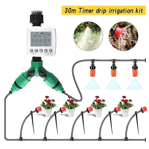 Automatic Irrigation System Home Drip Irrigation Watering Kits System Sprinkler with Smart Controller for Garden Bonsai