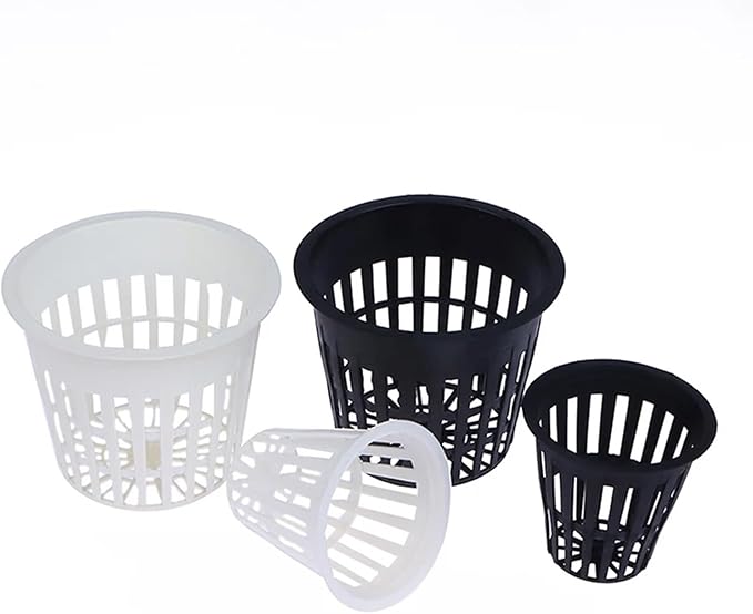 Net Pots for Hydroponics 40PCS 3 Inch Hydroponic Net Pots - Slotted Mesh for Orchid Soilless Planting(3INCH Black)