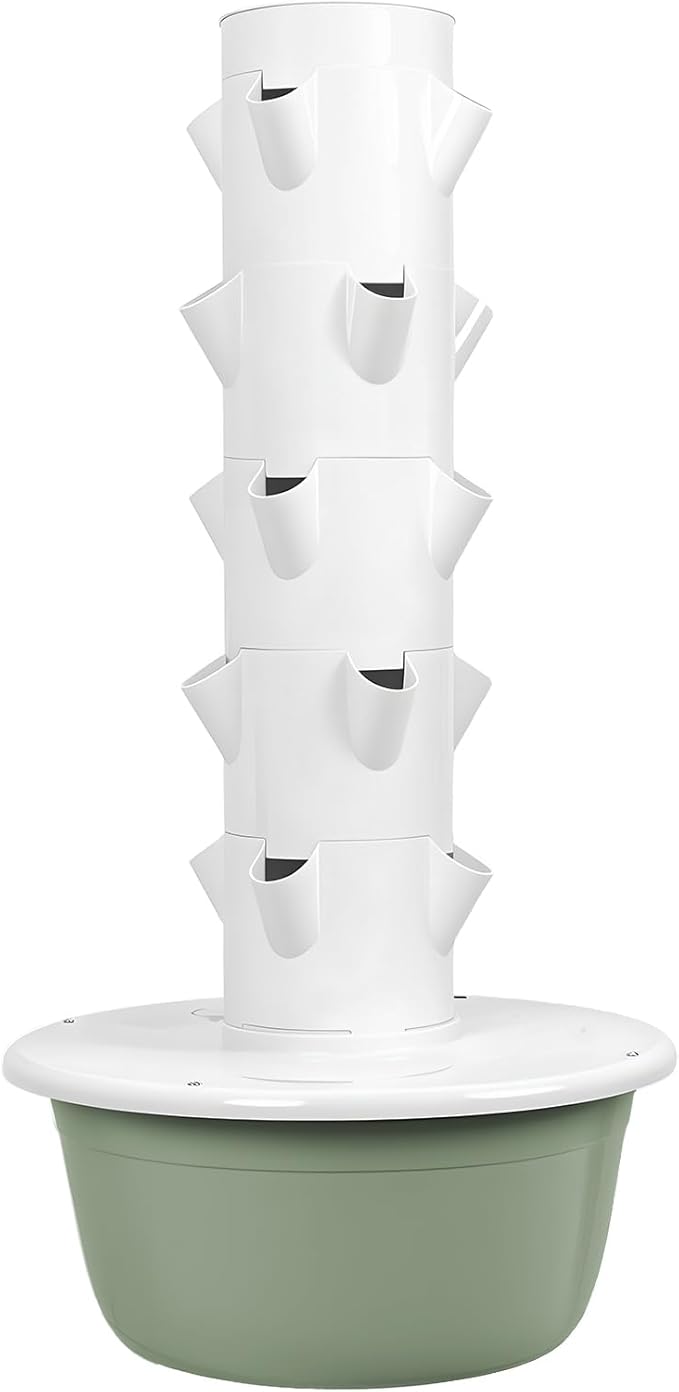 Hydroponic TowerGrowing SystemVertical Garden PlanterIndoor Smart Garden Kitwith Movable Water Tankfor Gardening Lover (5)