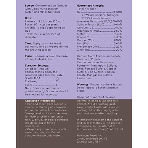 Boost &amp Bloom Granular Rose and Flower Fertilizer by Heirloom Roses