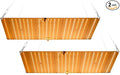 2 Packs 1000W LED Grow Lamps White Light Full Spectrum 360 LEDs Cultivation Lights with Independent Veg/Bloom Channels Dimmable Sun Simulation Lights for Hydroponic Systems with Hanging Hooks US Plug