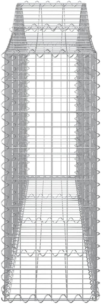 3-Pack Gabion Basket Set 78.7x78.7x39.4 Silver Galvanized Iron Modular Planter Boxes for Outdoor Garden Patio Retaining Wall &amp Stone Container for Living Areas and Backyard