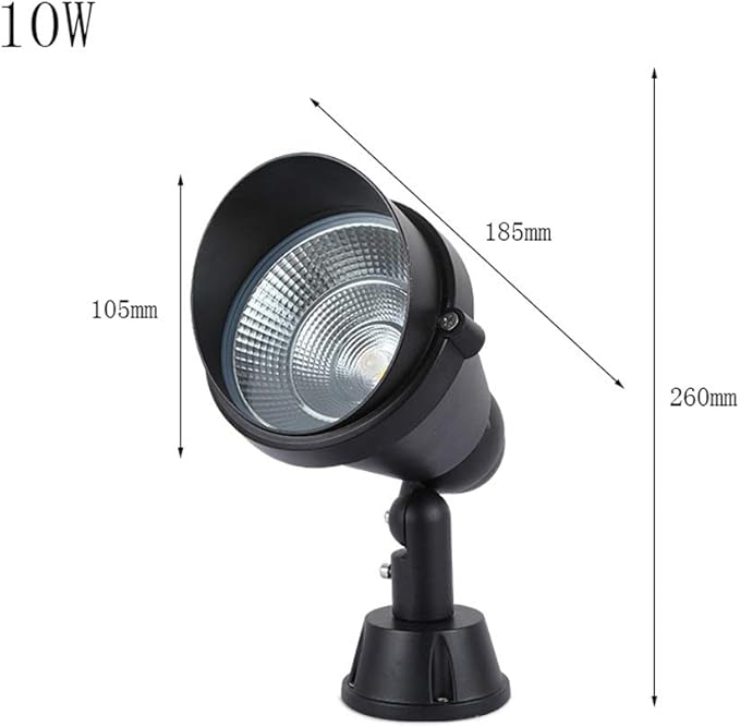 Recessed 5W/10W/20W/30W LED COB LED Landscape Projector Lights Ip65 Waterproof Landscape Lamp Spotlight Integrated (Color : White Light Size : 10W)