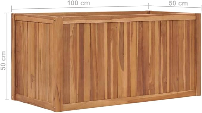 Raised Bed 39.4x19.7x19.7 Solid Wood TeakWeight:36.6lbs48971