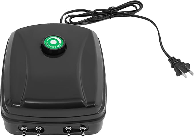 Hydroponics Growing System Kit Deep Water Culture with 4 Planting Buckets 5.28Gal Capacity 12W Air Pump for Indoor Outdoor Vegetable Plant Gardening