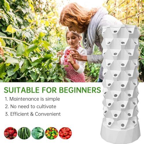 Tower Hydroponics Growing48-Plants Indoor Vertical Tower KitIndoorIncluding SmartWater PumpVertical Hydroponic Tower for ing Lover