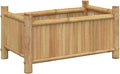 vidaXL Planter Raised Garden Bed - Outdoor Balcony Flower Box Bamboo Plant Stand - 19.7 x 11.8 x 9.8